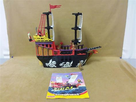 Fisher Price Imaginext Pirate Raider Ship Phantom Glow In The Dark Set