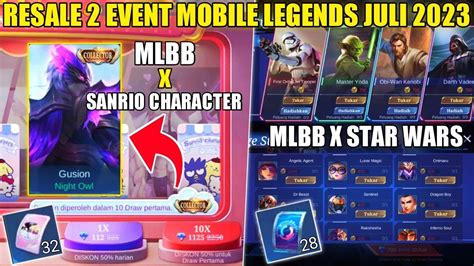 EVENT MLBB X SANRIO CHARACTER DAN MLBB X STAR WARS RESALE 2023 DRAW