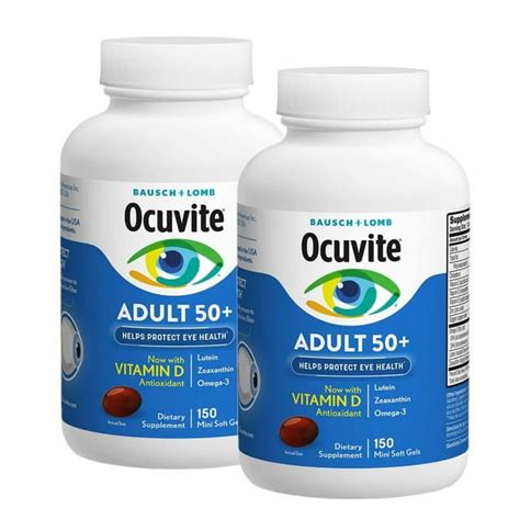 Bausch And Lomb Ocuvite Adult 50 Eye Vitamin And Mineral Supplement 150