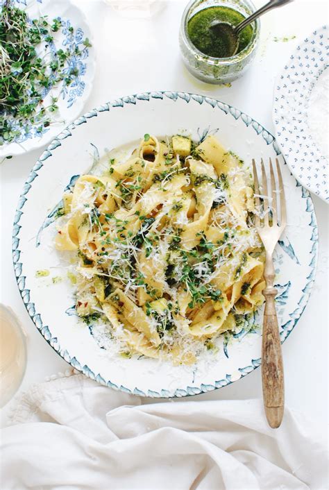 Pappardelle with Veggies and Herbs - Bev Cooks