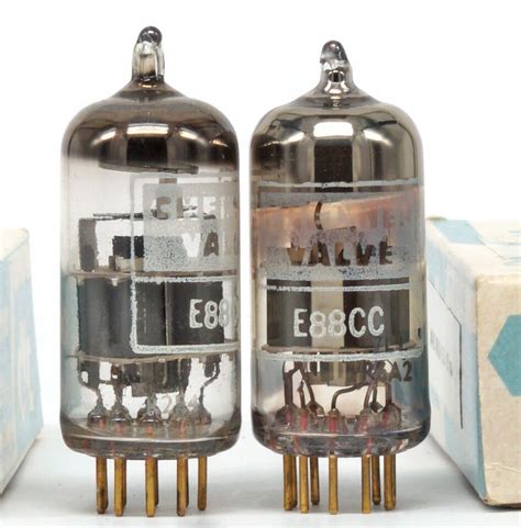 MATCHED PAIR E88CC ECC88 6DJ8 CHELMER NOS BRITISH Tube Röhre Valve 진공관