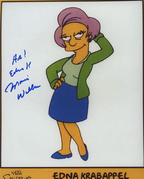 Sold Price The Simpsons Marcia Wallace Signed Edna Krabappel Photo July 6 0120 9 00 Am Pdt