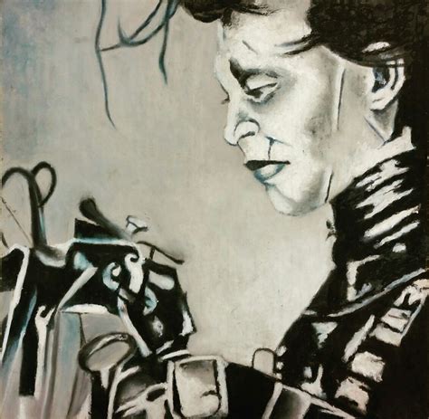 Edward Scissorhands Oil Pastels On Cardboard Oil Pastel Male Sketch