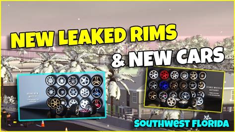 NEW RIMS MORE LEAKS Southwest Florida Roblox YouTube