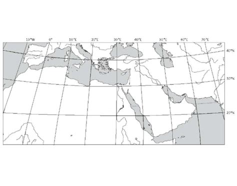 Southwest Asia & North Africa Physical Map Quiz