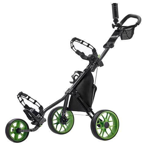 Caddytek Australia Caddytek 115 V3 Superlite Deluxe 3 Wheel Golf Buggy Push Cart Lime