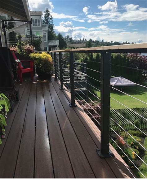 Trex Deck With Cable Railing Cool Product Ratings Packages And Purchasing Help And Advice