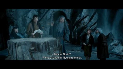 The Hobbit An Unexpected Journey Elrond Reads Thorins Map An