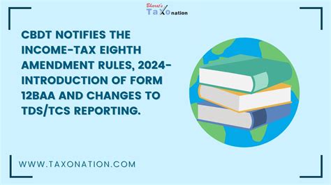 Cbdt Notifies The Income Tax Eighth Amendment Rules Introduction