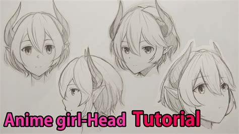 Anime Head Angles Tutorial In this video i will show you how to draw anime girl s head from ...