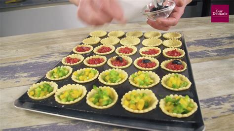 Mini tartelettes apéritif Guy Demarle YouTube