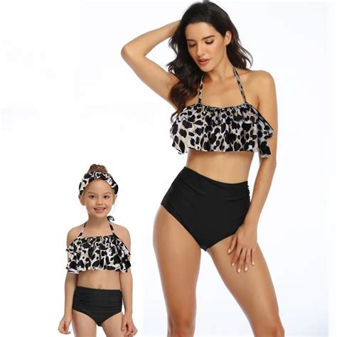 Familia Combinando Traje De Ba O Madre Ni A Bikini Traje De Ba O