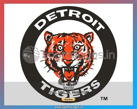 Detroit Tigers Baseball Sports Vector Svg Logo In 5 Formats