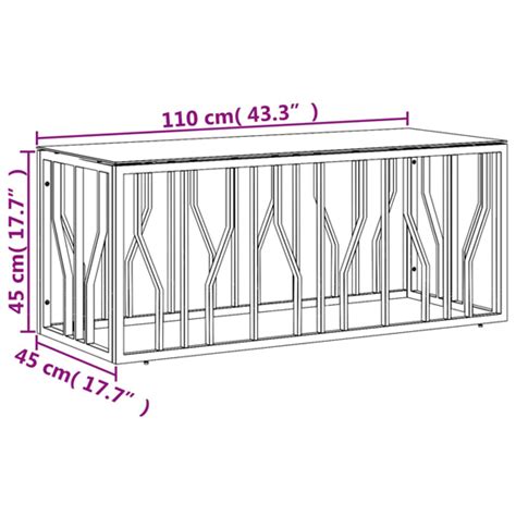 Kacy Clear Glass Coffee Table Rectangular With Silver Frame Furniture