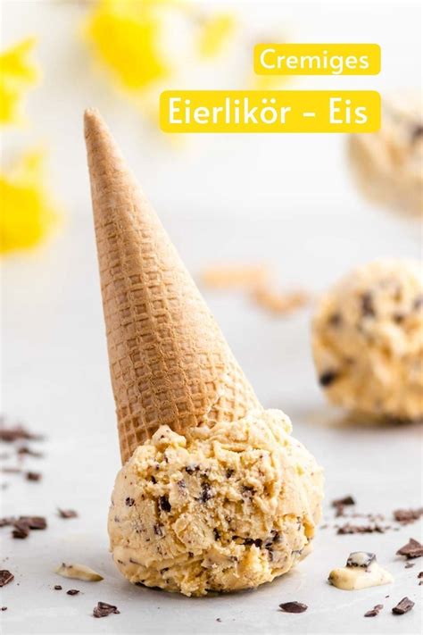 Eierlikör Eis mit und ohne Eismaschine Crane Cuisine Rezept