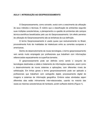 Introdução ao geoprocessamento PDF