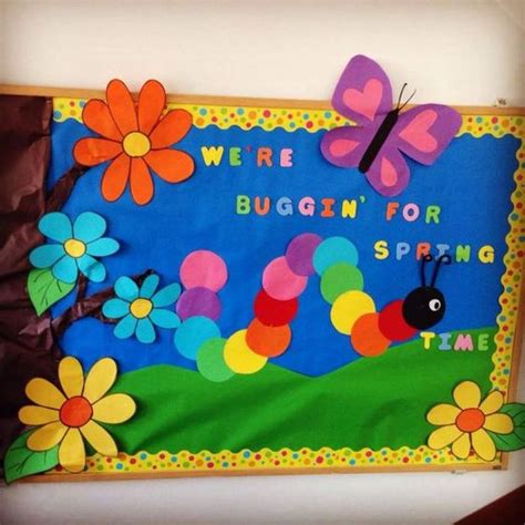 There Is A Bulletin Board With Flowers And A Butterfly On It That Says