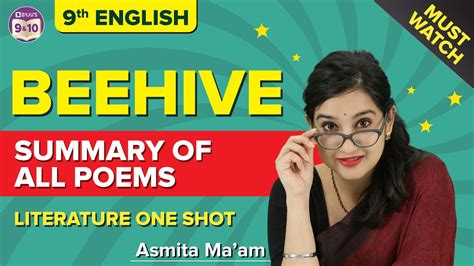 Summaries Of All Poems From Beehive Grade Literature One Shot Youtube