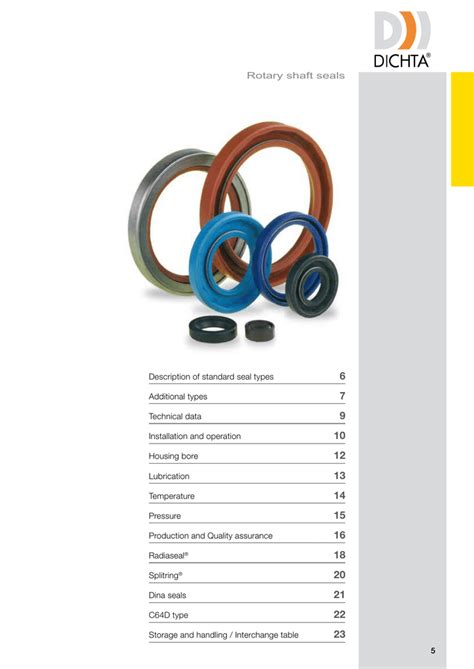 Rotary Shaft Seals