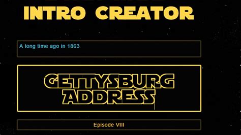 How To Create Your Own STAR WARS Intro Crawl In 1 Minute YouTube