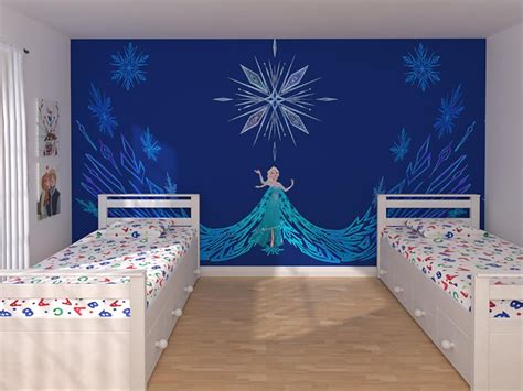 Frozen Wallpaper Elsa Wall Mural Winter Decor Disney Frozen - Etsy