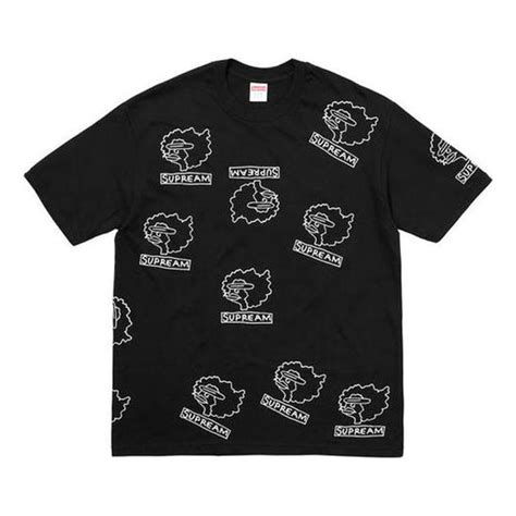 Supreme Fw17 Gonz Heads Tee Black Sausage Mouth Cartoon Short Sleeve U Kicks Crew