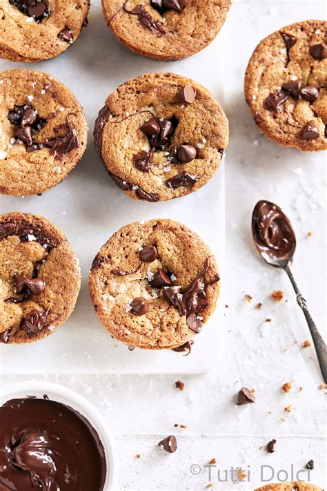 Chocolate Chip Nutella Cookie Cups Tutti Dolci