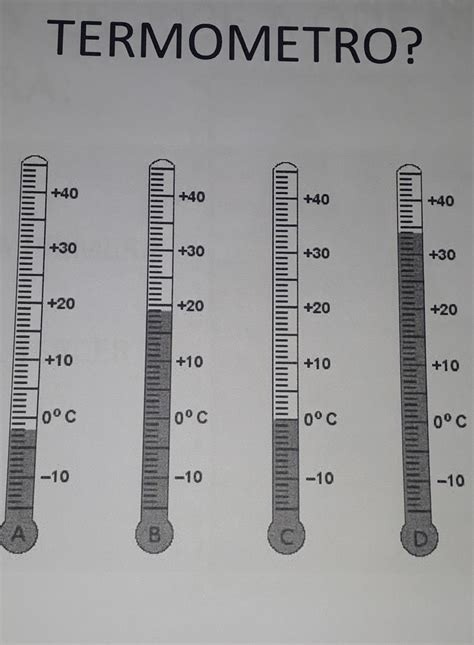 qúe temperatura marca cada termometro Brainly lat