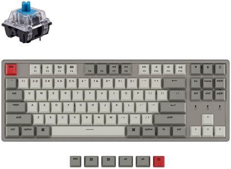 Keychron K Aluminum Hot Swappable Tkl Keychron Blue Switch