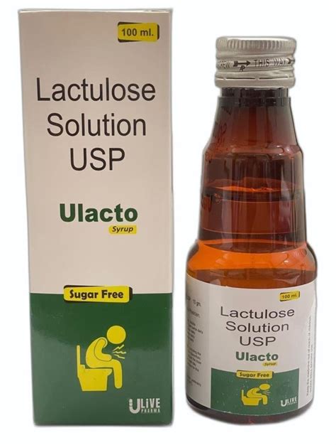 Ulacto Lactulose Syrup 100ml Prescription Treatment For Constipation At Rs 115 Bottle In