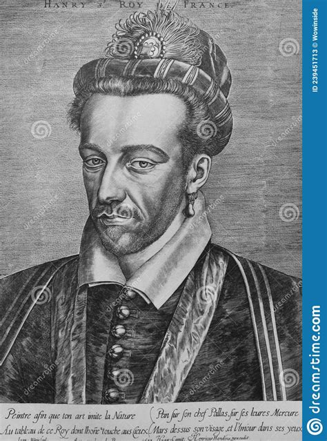 Henry Iii Of France Was King Of France In The Old Book The The Portrait