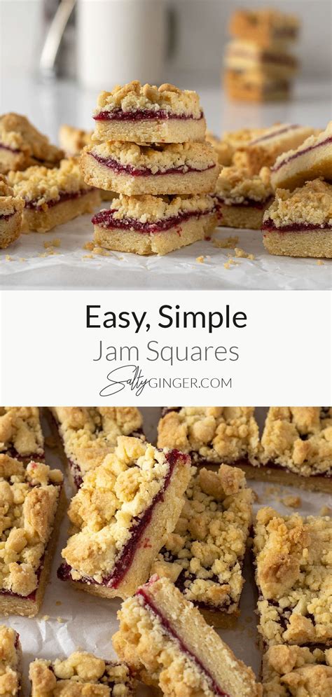 Easy Jam Squares Recipe Easy Jam Recipe Using Jam Jam Tarts