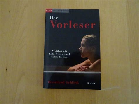 Der Vorleser Bernhard Schlink Club Taschenbuch Verfilmt Mit Kate