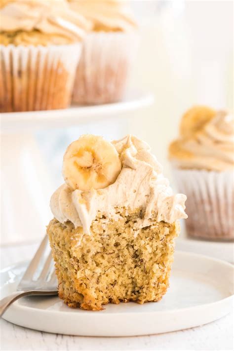 Banana Cupcakes With Brown Sugar Buttercream