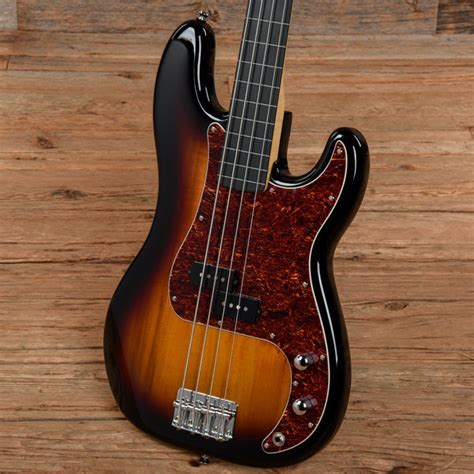 Squier Vintage Modified Fretless Precision Bass Sunburst 2018 Chicago