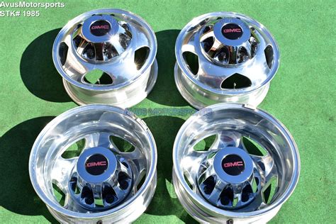 17 Gmc Sierra Denali 3500 Oem Dually Alloy Wheels Chevy Silverado 2016