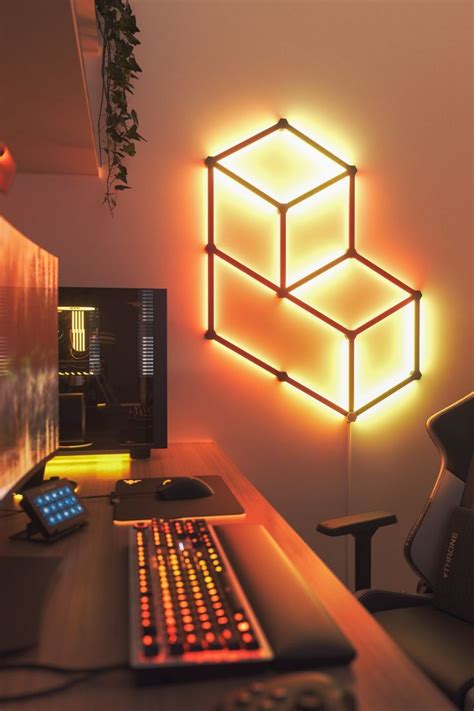 Orange Aesthetic Pc Gaming Room Setup Gaming Room Setup Game Room