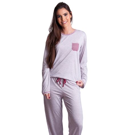 Pijama Inverno Feminino Adulto So Noite Pijamas