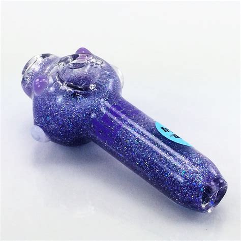 Purple Glitter Pipe ™ Sm American Made Glass Pipes