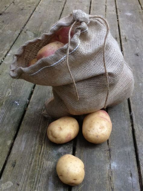 30cm X 45cm Hessian Drawstring Potato Sack Hessian Is The Ideal Material For Storing Root