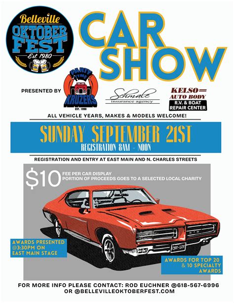 CAR SHOW INFO – 44th Annual Belleville Oktoberfest