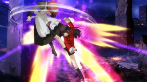 Melty Blood Type Lumina Ryona Fight Hisui Kohaku Vs Miyako Arima