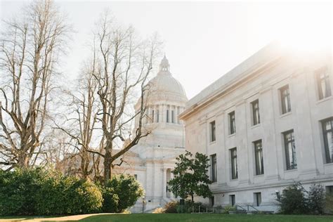 Premium Photo Olympia Usa March Washington State Capitol On A