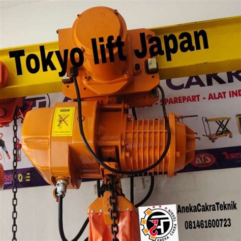 Promo Electric Chain Hoist 1 Ton X 8 Meter Plus Trolley TOKYO LIFT