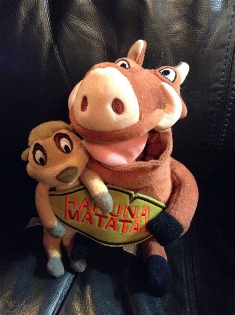 Lion King Hakuna Matata Timon And Pumbaa Plush Stuffed Toy Disney Parks