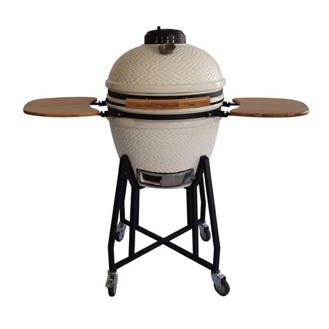 Medium Size Green Bbq Grill Kamado Outdoor Kitchen Ceramic Firebowl