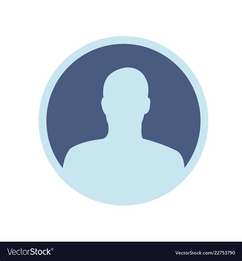 User circle icon black avatar Royalty Free Vector Image