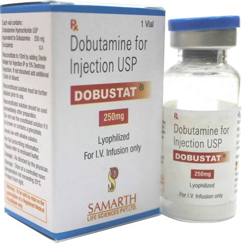 dobutamine powder  injection lyophilized pharma injectables