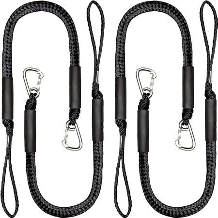 Amazon Pack Bungee Boat Dock Line With Stainless Steel Clip Ft