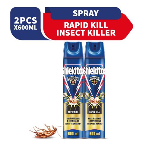 Shieldtox Powergard Rapid Kill Insect Killer Spray Ml Twin Pack S